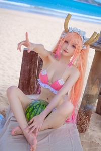Coser@阿包也是兔娘 VOL.068 10月舰长-小林家的龙女仆泳装[23P-507.6M]
