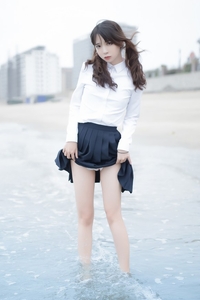 Coser@疯猫Ss  VOL.120 海滩蓝色 [28P-190MB]