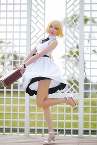 Coser@瓜希酱 VOL.028 贞德三周年白裙德[20P／80.3MB]