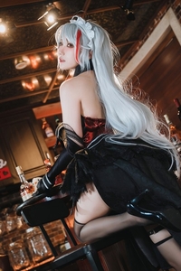 Coser@瓜希酱 VOL.062 碧蓝航线 欧根亲王沉醉于夜 [20P-150MB]