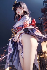 [AI绘画] 国漫 女神 蜜桃臀 [412MB/百度]