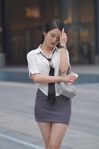 精选街拍 NO.1256 kaine模拍作品 - 制服气质美女 面若桃花明眸皓齿[795P／0.98GB]
